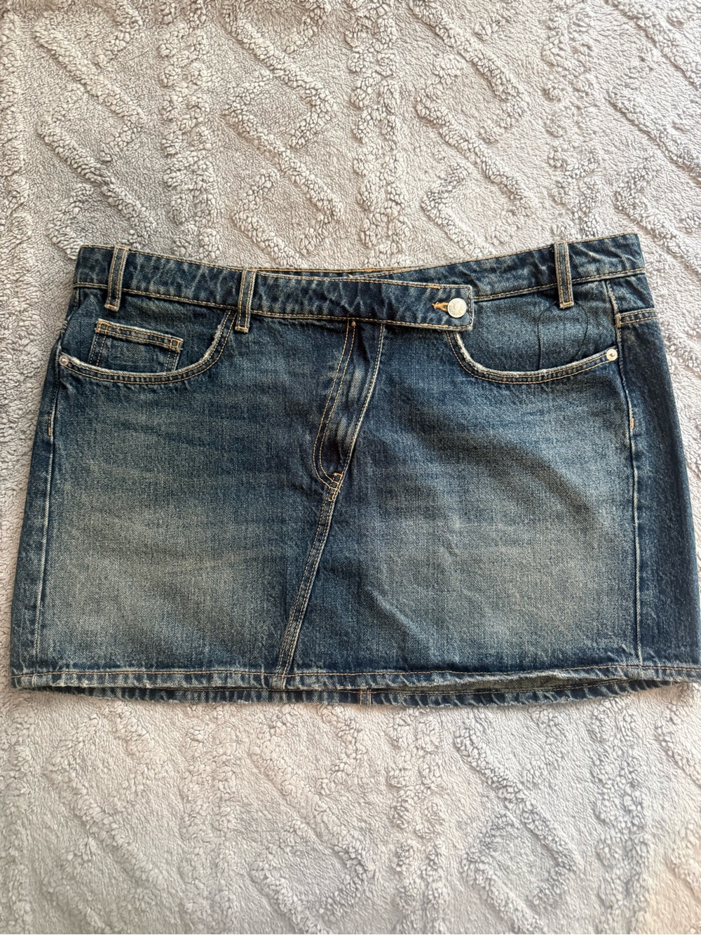 Zara Dark Blue Denim Mini Skirt